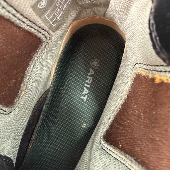 Ariat Women's 9B Heritage RT Zip Paddock Boot Riding Black Leather - Picture 7 of 11